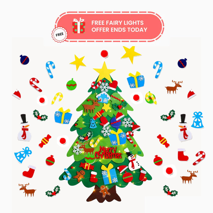 Interactive Felt Christmas Tree Set