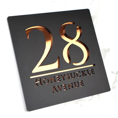 Custom Door Number Sign Plaque