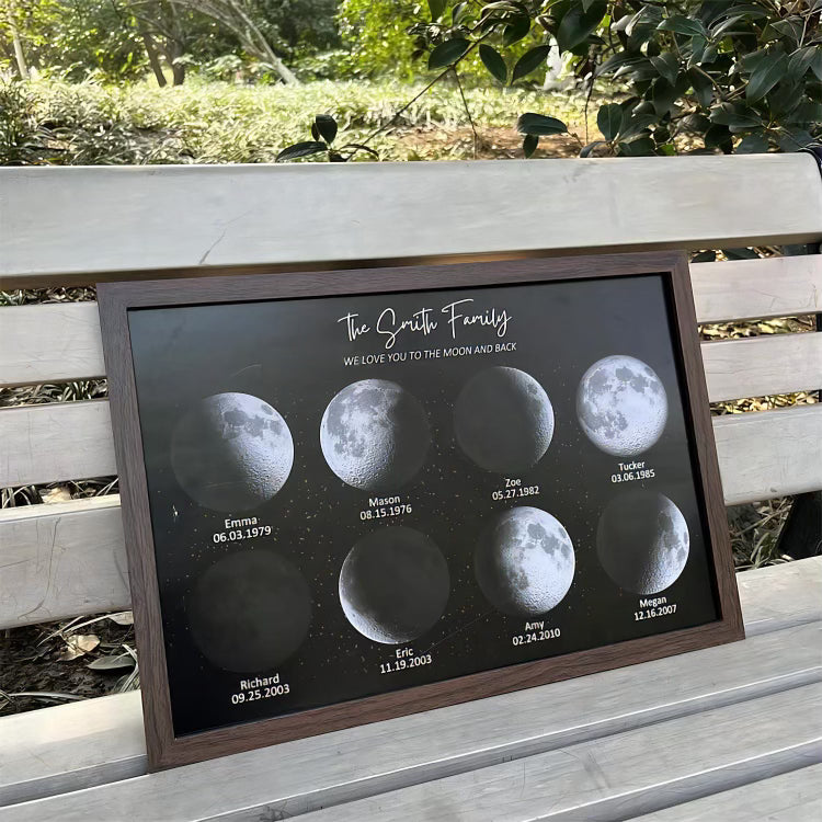 CUSTOM MOON NIGHT SKY PRINT FAMILY GIFT