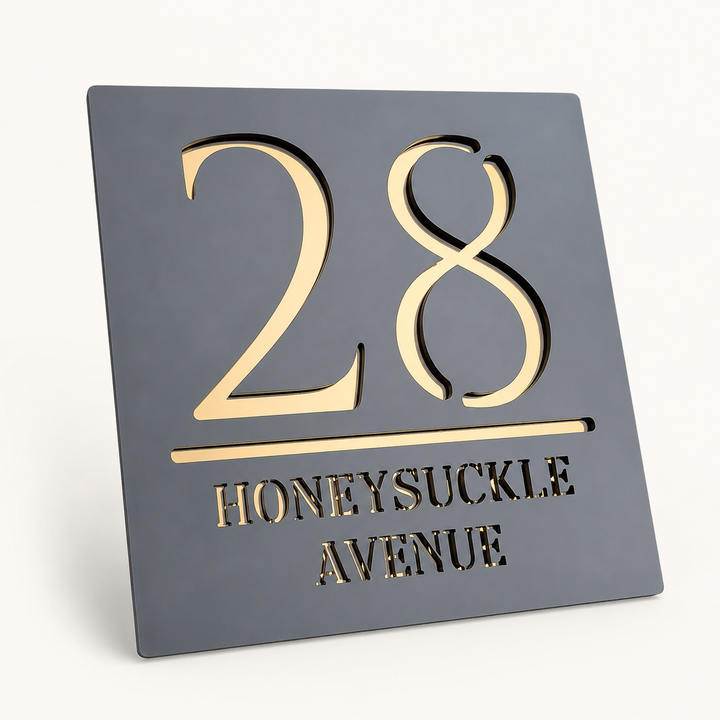 Custom Door Number Sign Plaque