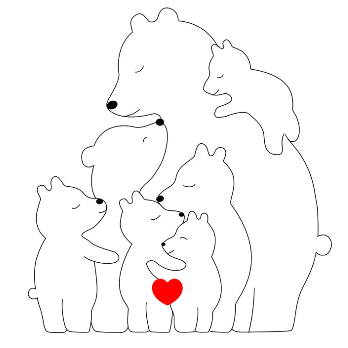 Personalized Wooden Bears Family Puzzle Gifts