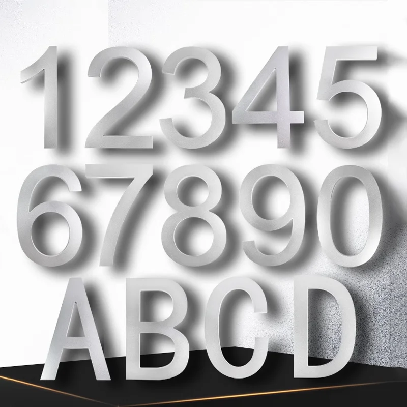 Modern House Numbers Plaque