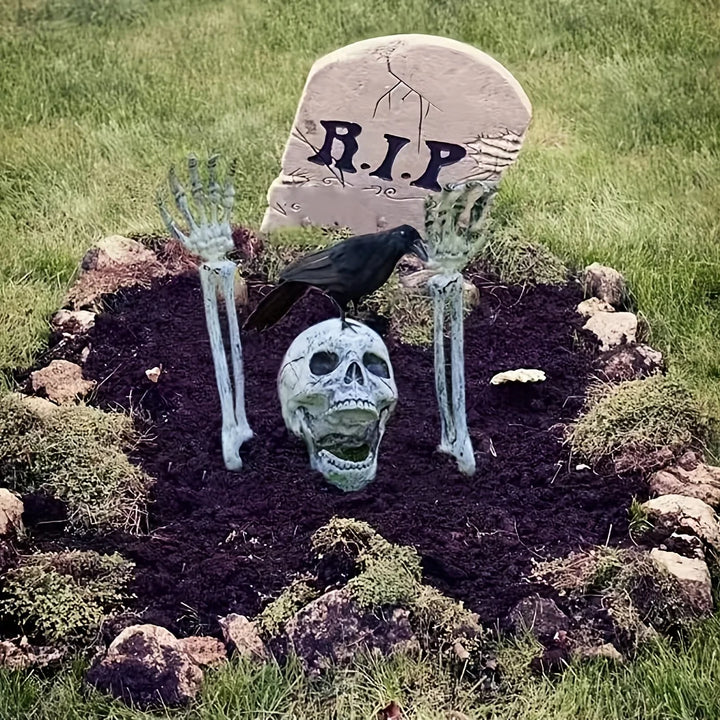 Spooky Skeleton Yard Decor