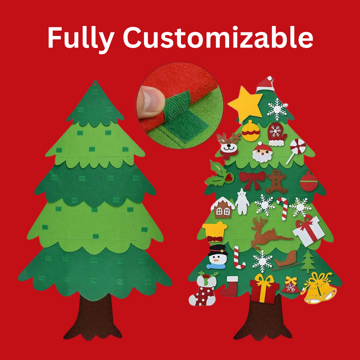 Interactive Felt Christmas Tree Set