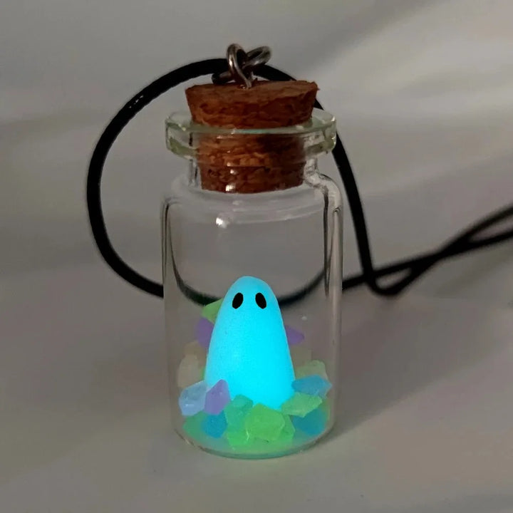 Glow-in-the-Dark Ghost Necklace