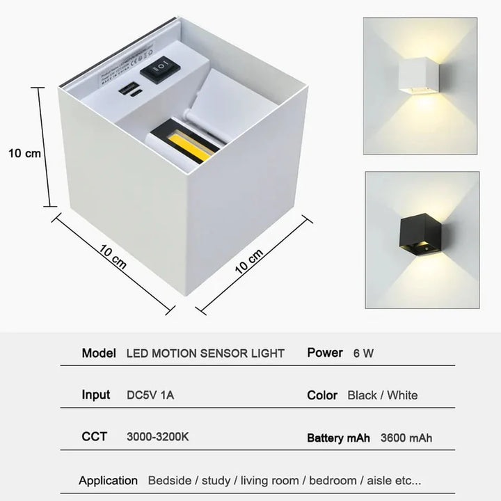 INTELLIGENT MOTION SENSOR WALL LAMP