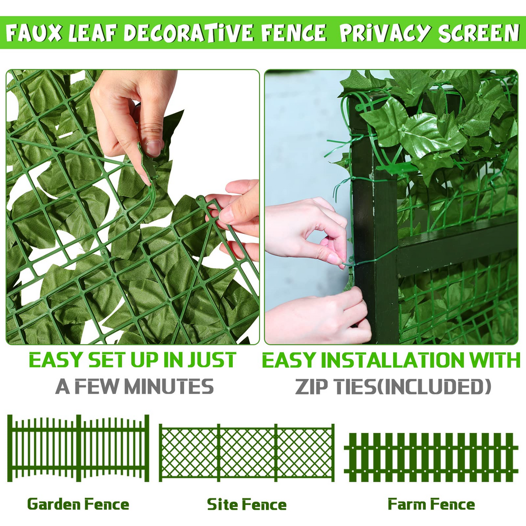 Expandable Faux Privacy Fence