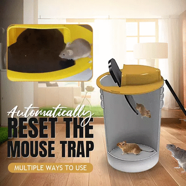 Mouse Rat Trap Flip N Slide Mouse Trap Bucket Catcher Mousetrap Slide  Bucket Lid